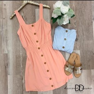 Sleeveless button down dress